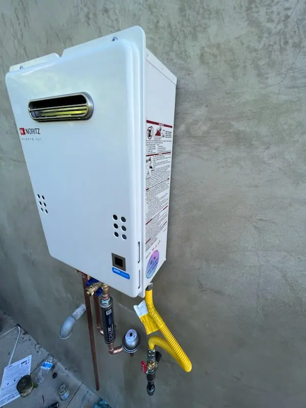 Tankless water heater installation for Highpoint homes
